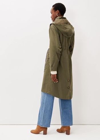 Phase Eight Chloe Longline Coats Khaki Canada | IFXQDG-072